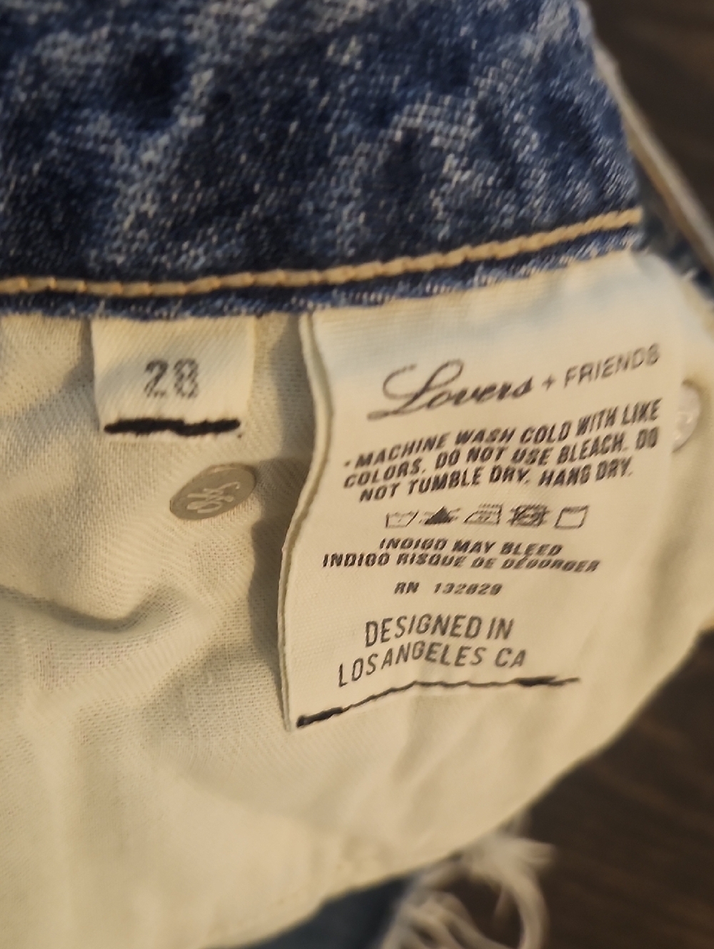 LOVERS + FRIENDS Harper Tapered  DISTRESSED JEANS 28 - Picture 8 of 9